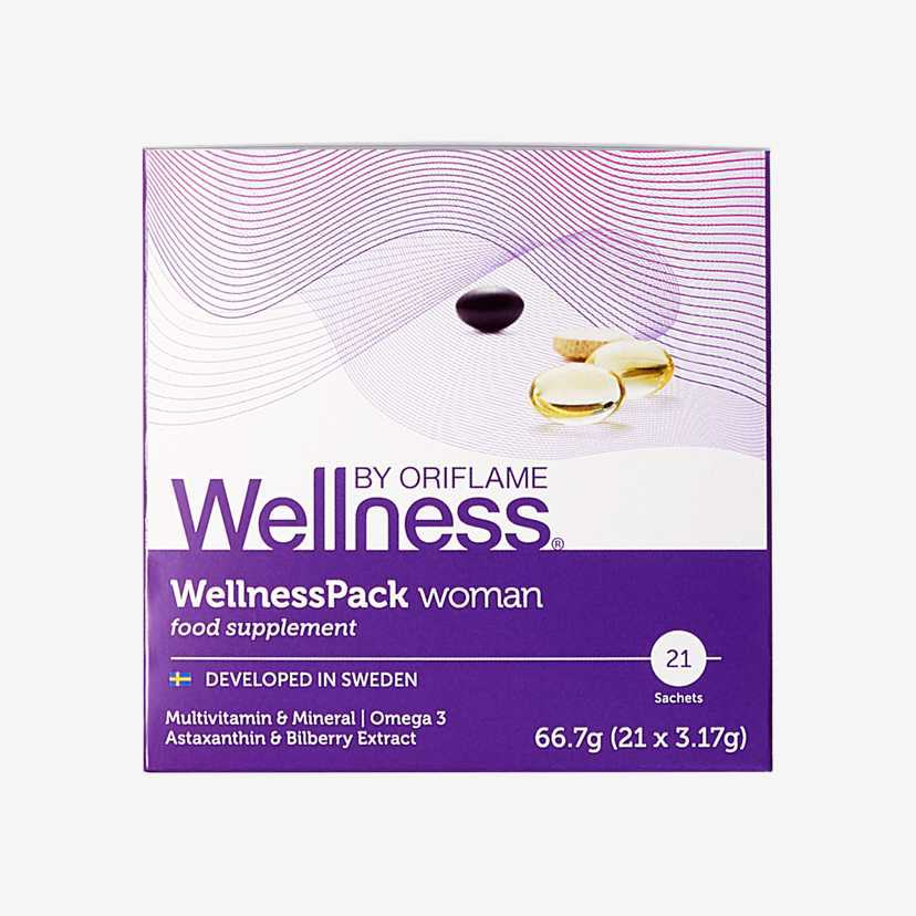 Thực phẩm bảo vệ sức khỏe WellnessPack Woman (29696) Da & Tóc – Giải Pháp Dinh Dưỡng | Oriflame cosmetics